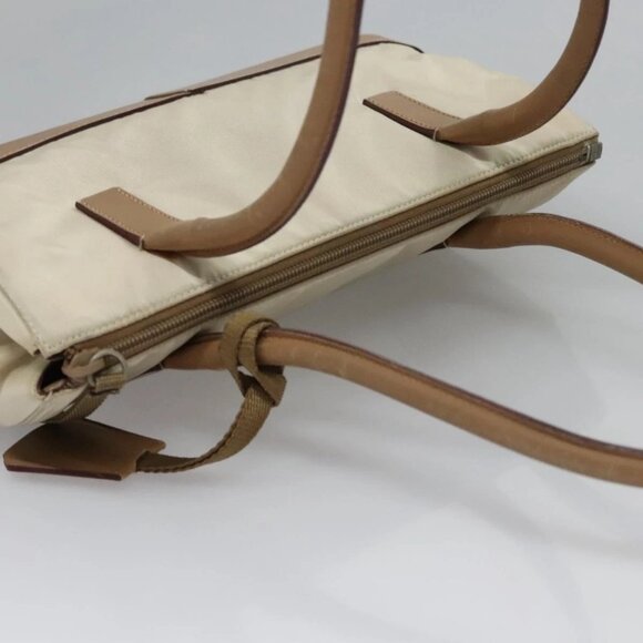 PRADA Hand Bag Nylon Beige Auth ti2915 - Picture 7 of 16